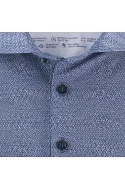 OLYMP Level Five 24/Seven Body Fit Longsleeve Poloshirt Royal, Gemustert 7 OLYMP Level Five 24/Seven Body Fit Longsleeve Poloshirt Royal, Gemustert -Ho ho ho, Mode in Grün. 2081 24 19 3 800K9JXeqUYgRxJ6