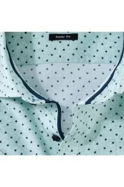 OLYMP Level Five Body Fit Hemd Grün/marine, Gemustert 6 OLYMP Level Five Body Fit Hemd Grün/marine, Gemustert -Ho ho ho, Mode in Grün. 2102 72 45 2 800