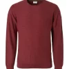 No-Excess No Excess Regular Fit Herren Pullover Rundhals Rot