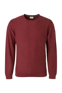 No-Excess No Excess Regular Fit Herren Pullover Rundhals Rot