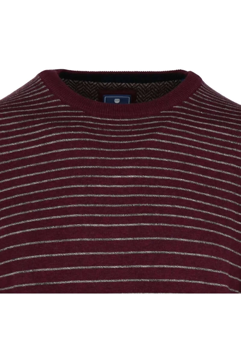 Redmond Regular Fit Herren Pullover Rundhals Rot 2 Redmond Regular Fit Herren Pullover Rundhals Rot – Bild 2