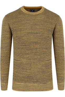 Redmond Regular Fit Herren Pullover Rundhals Gelb