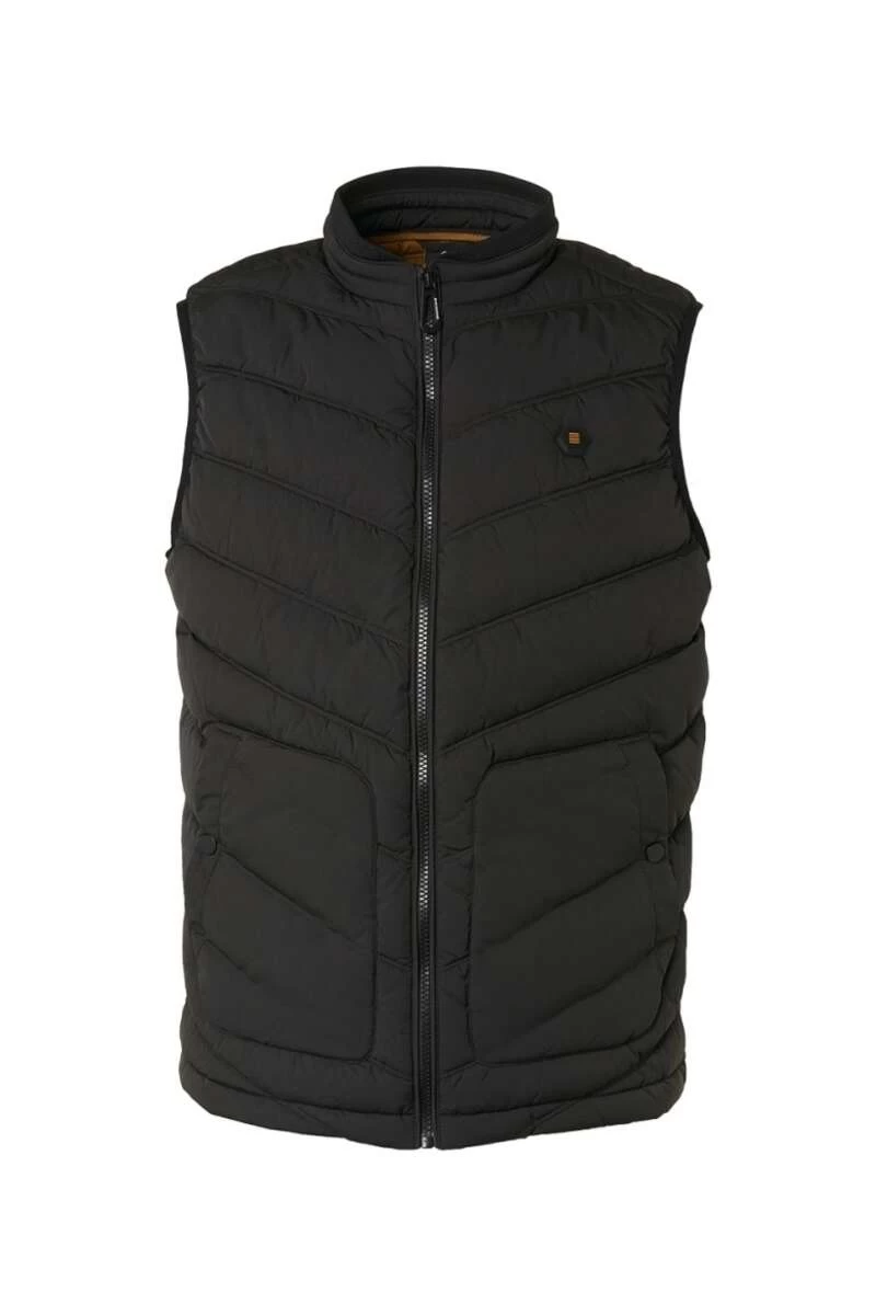 No-Excess No Excess Regular Fit Herren Steppweste Zip Schwarz 1 No-Excess No Excess Regular Fit Herren Steppweste Zip Schwarz