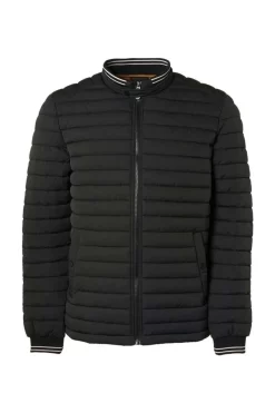 No-Excess No Excess Regular Fit Herren Steppjacke Zip Schwarz