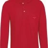 TRIGEMA   Comfort Fit Longsleeve Poloshirt Rot, Einfarbig