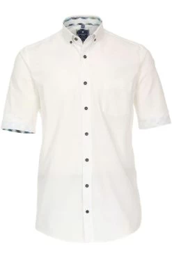 Redmond Casual Regular Fit Hemd Weiss, Einfarbig