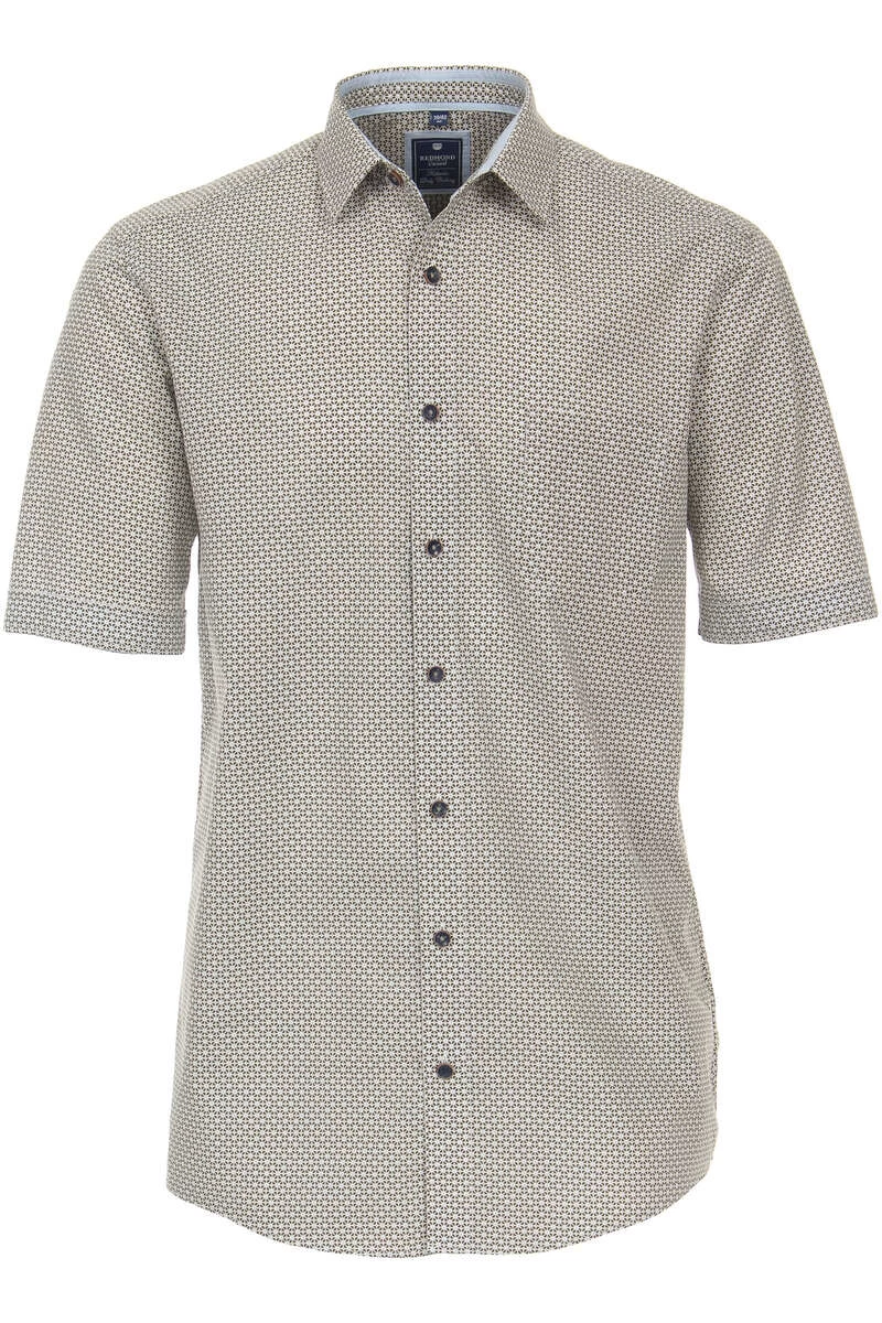 Redmond Casual Modern Fit Hemd Braun/blau, Gemustert 1 Redmond Casual Modern Fit Hemd Braun/blau, Gemustert