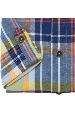 Redmond Regular Fit Hemd Beige, Kariert -Ho ho ho, Mode in Grün. 221225999 25 2 800