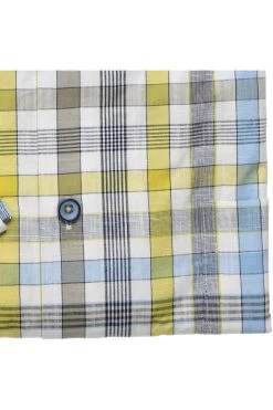 Redmond Casual Regular Fit Hemd Blau/gelb, Kariert -Ho ho ho, Mode in Grün. 221470999 10 4 800