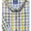 Redmond Casual Regular Fit Hemd Blau/gelb, Kariert