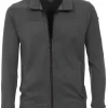 Redmond Casual Regular Fit Sweatjacke Zip Grau