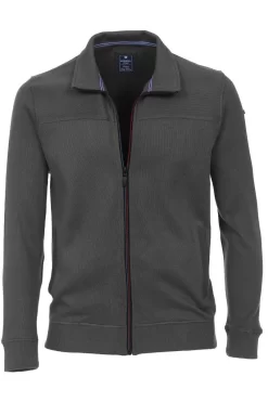Redmond Casual Regular Fit Sweatjacke Zip Grau