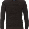 Redmond Casual Regular Fit Herren Pullover Rundhals Oliv
