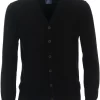 Redmond Casual Regular Fit CardiganKnopfleiste Schwarz