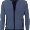 Redmond Casual Regular Fit Herren Strickjacke Zip Blau