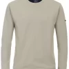 Redmond Casual Regular Fit Sweatshirt Rundhals Beige