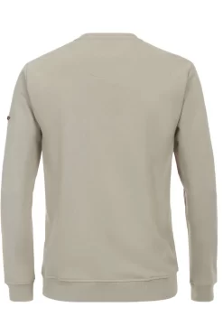 Redmond Casual Regular Fit Sweatshirt Rundhals Beige -Ho ho ho, Mode in Grün. 222850700 20 8 800