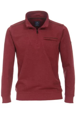 Redmond Casual Regular Fit TroyerStehkragen Rot
