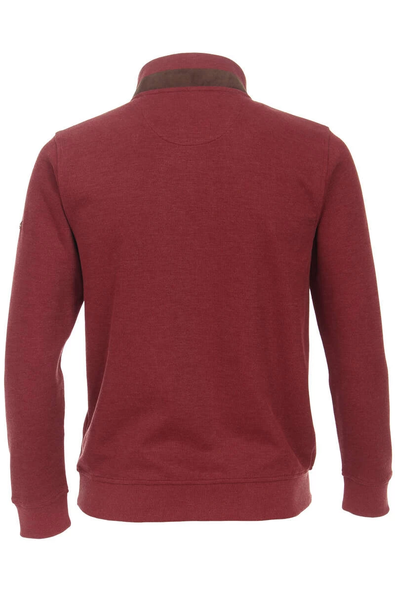 Redmond Casual Regular Fit TroyerStehkragen Rot 4 Redmond Casual Regular Fit TroyerStehkragen Rot – Bild 4