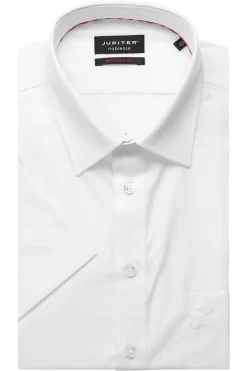 Jupiter Modern Fit Hemd Weiss, Einfarbig