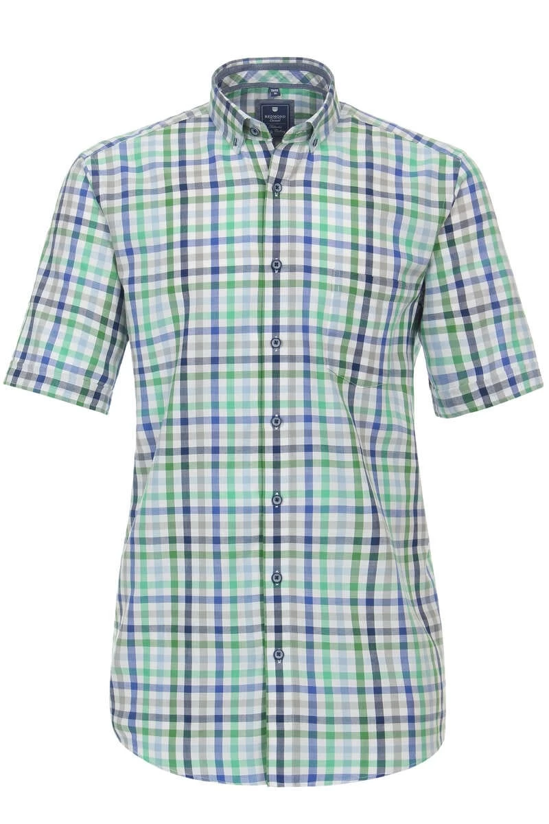Redmond Regular Fit Hemd Grün/blau, Kariert 1 Redmond Regular Fit Hemd Grün/blau, Kariert