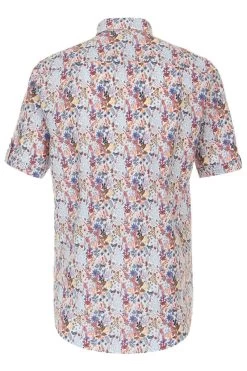 Redmond Casual Modern Fit Leinenhemd Blau/orange, Blumen -Ho ho ho, Mode in Grün. 231170990 10 8 800