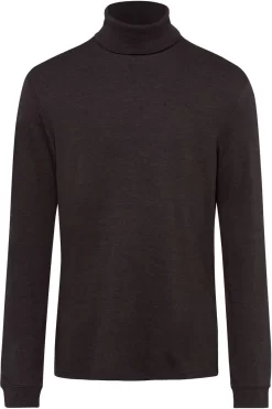 Brax Herren Rollkragenpullover Schwarz
