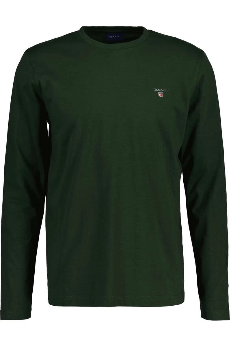 GANT Longsleeve Rundhals Dunkelgrün 1 GANT Longsleeve Rundhals Dunkelgrün