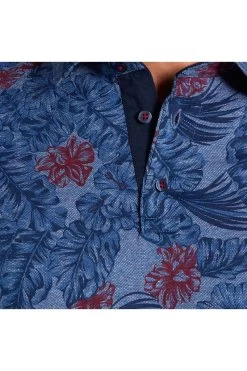 ETERNA Slim Fit Jerseyhemd Marine, Gemustert -Ho ho ho, Mode in Grün. 2348 O86V 18 3 800AoOnP4pO4L6ZC