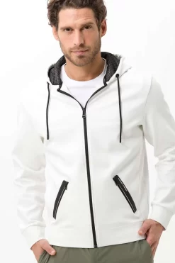 Brax Normal Fit Sweatjacke  Weiss -Ho ho ho, Mode in Grün. 247907 70680500 98 4 800