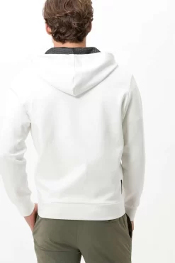 Brax Normal Fit Sweatjacke  Weiss -Ho ho ho, Mode in Grün. 247907 70680500 98 5 800