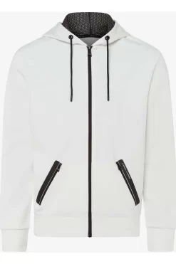 Brax Normal Fit Sweatjacke Weiss