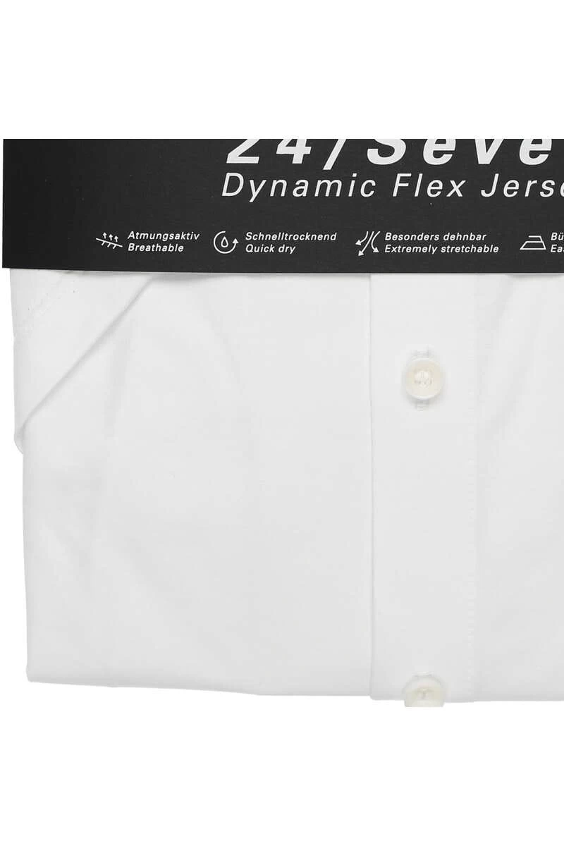 OLYMP No. Six Super Slim Jerseyhemd Weiss, Einfarbig 3 OLYMP No. Six Super Slim Jerseyhemd Weiss, Einfarbig – Bild 3
