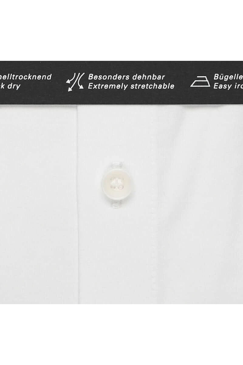 OLYMP No. Six Super Slim Jerseyhemd Weiss, Einfarbig 4 OLYMP No. Six Super Slim Jerseyhemd Weiss, Einfarbig – Bild 4