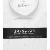 OLYMP No. Six Super Slim Jerseyhemd Weiss, Einfarbig
