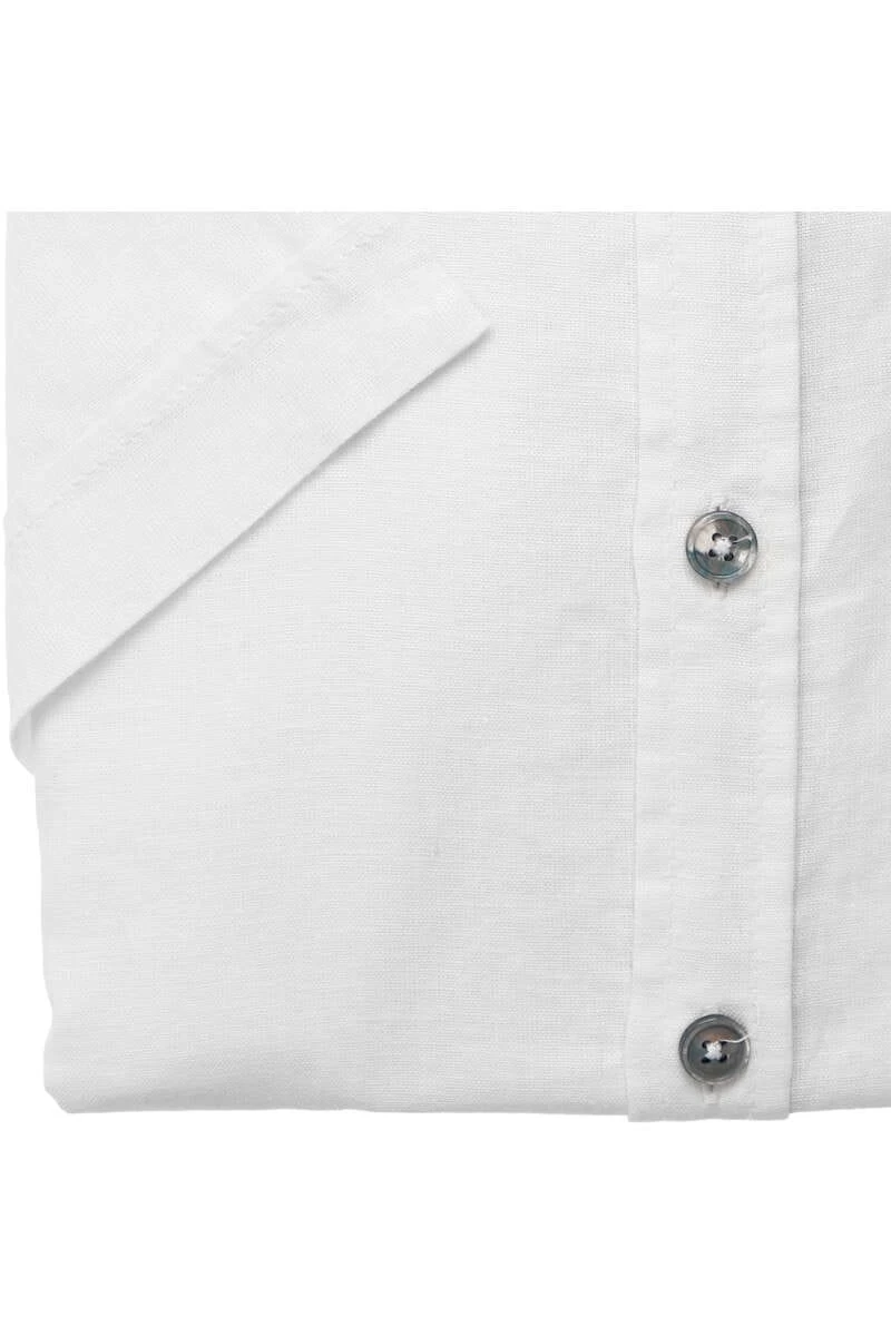 Jupiter Casual Regular Fit Leinenhemd Weiss, Einfarbig 3 Jupiter Casual Regular Fit Leinenhemd Weiss, Einfarbig – Bild 3
