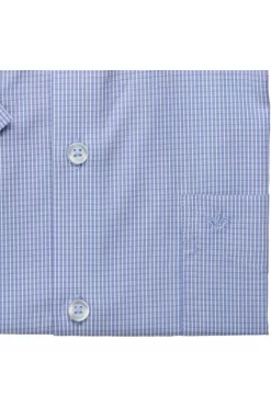 Jupiter Modern Fit Hemd Mittelblau, Kariert -Ho ho ho, Mode in Grün. 2772 22101 153 4 800