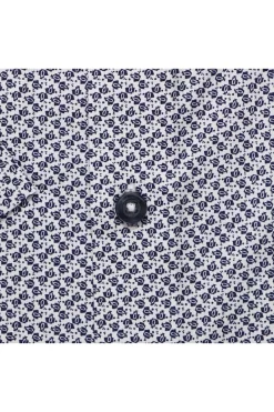 Jupiter Regular Fit Hemd Marine, Gemustert -Ho ho ho, Mode in Grün. 2776 12101 178 3 800