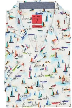 OLYMP Level Five Casual Body Fit Hemd Mehrfarbig, Gemustert