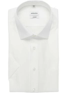 Seidensticker Comfort Fit Hemd Weiss, Einfarbig
