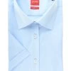 Pure Slim Fit Hemd Hellblau, Einfarbig