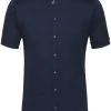 Desoto Slim Fit Jerseyhemd Navy, Faux-uni