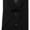 Pure Modern Fit Hemd Schwarz, Einfarbig