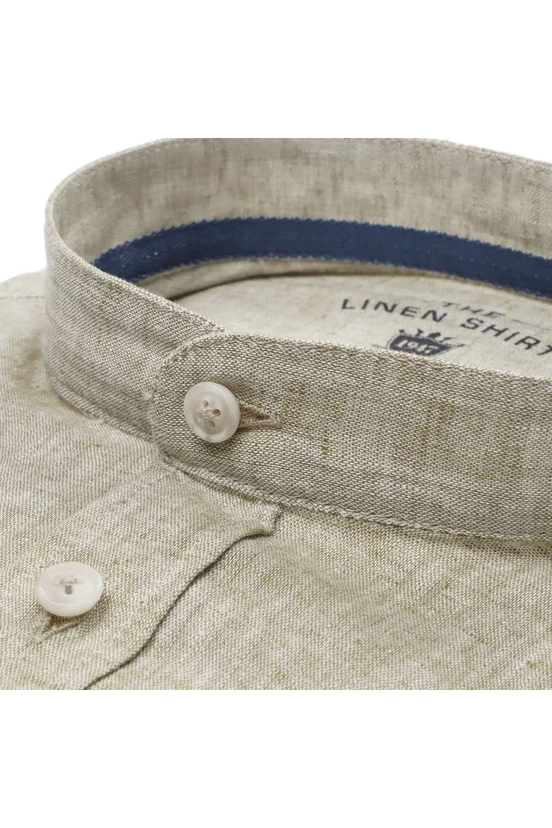 Hatico Regular Fit Leinenhemd Anthrazit, Einfarbig 2 Hatico Regular Fit Leinenhemd Anthrazit, Einfarbig – Bild 2