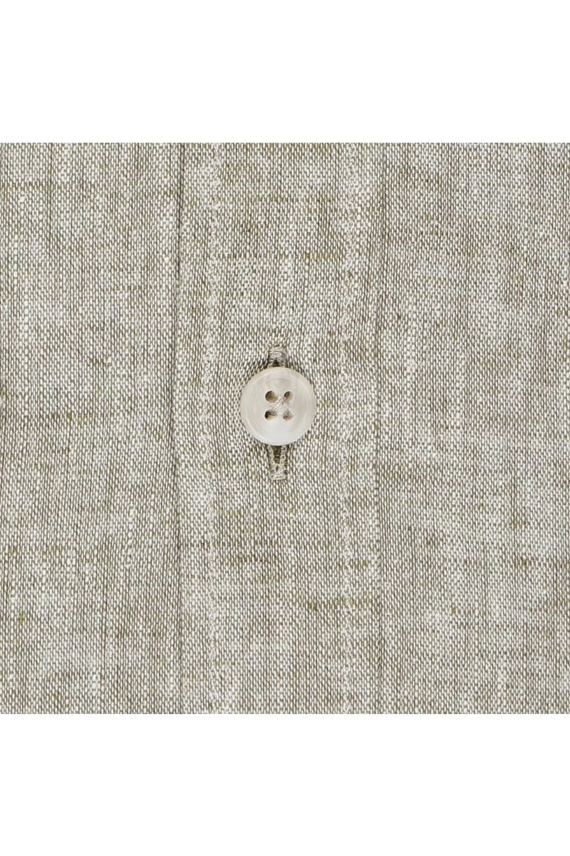 Hatico Regular Fit Leinenhemd Anthrazit, Einfarbig 4 Hatico Regular Fit Leinenhemd Anthrazit, Einfarbig – Bild 4