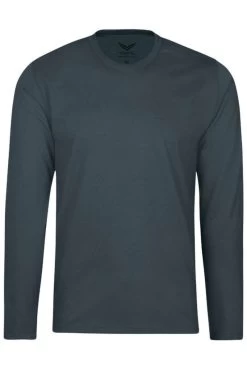 TRIGEMA Longsleeve Anthrazit