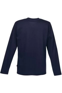 TRIGEMA Longsleeve Navy -Ho ho ho, Mode in Grün. 36501 046 9 800
