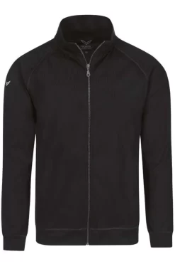 TRIGEMA Comfort Fit Sweatjacke Zip Schwarz