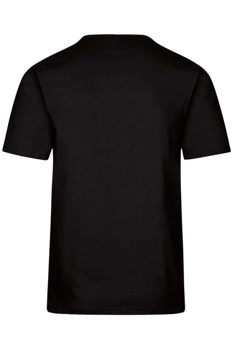 TRIGEMA Comfort Fit T-Shirt Henleykragen Schwarz, Einfarbig 4 TRIGEMA Comfort Fit T-Shirt Henleykragen Schwarz, Einfarbig – Bild 4