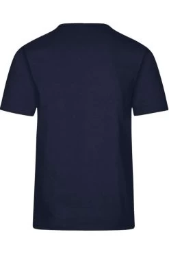 TRIGEMA  Comfort Fit T-Shirt Henleykragen Navy, Einfarbig -Ho ho ho, Mode in Grün. 37204 046 9 800